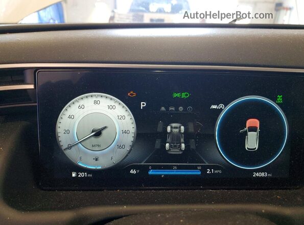 5NMJFCAE4PH245649 2023 HYUNDAI TUCSON White Vista del cuadro de instrumentos