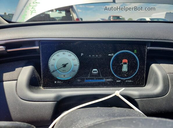 5NMJFCAE5NH124397 2022 HYUNDAI TUCSON Silver Vista del cuadro de instrumentos
