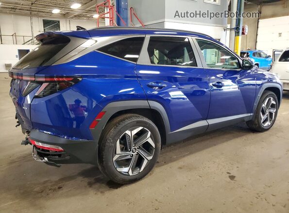 5NMJFCAE5NH134847 2022 HYUNDAI TUCSON Blue Задня права чверть
