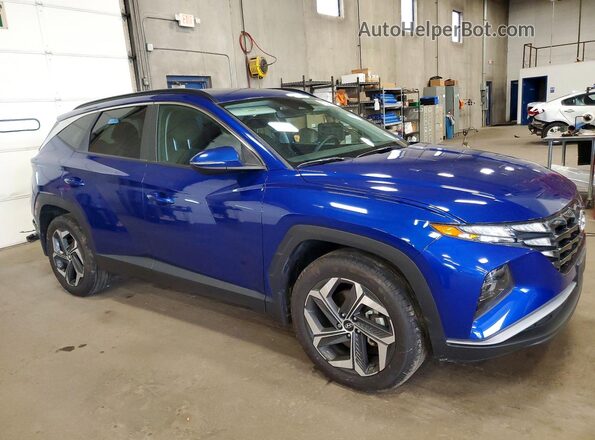 5NMJFCAE5NH134847 2022 HYUNDAI TUCSON Blue Передня права чверть