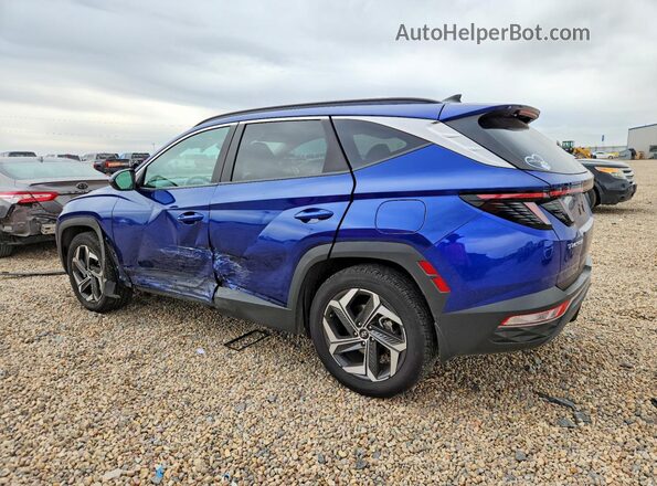 5NMJFCAE5NH148828 2022 HYUNDAI TUCSON Blue Rear left