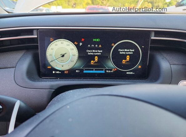 5NMJFCAE5PH239441 2023 HYUNDAI TUCSON Silver Вид щитка приладів