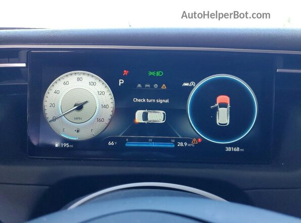 5NMJFCAE8NH074899 2022 HYUNDAI TUCSON Black Instrument cluster view