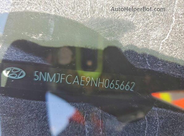 5NMJFCAE9NH065662 2022 HYUNDAI TUCSON White VIN կոդի պիտակի տեսք