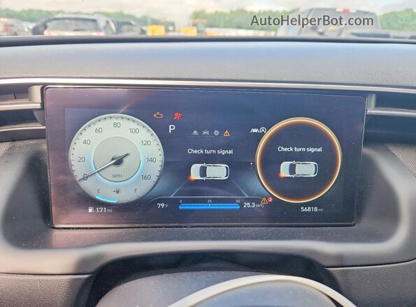 5NMJFCAE9PH171385 2023 HYUNDAI TUCSON Gray Vista del cuadro de instrumentos