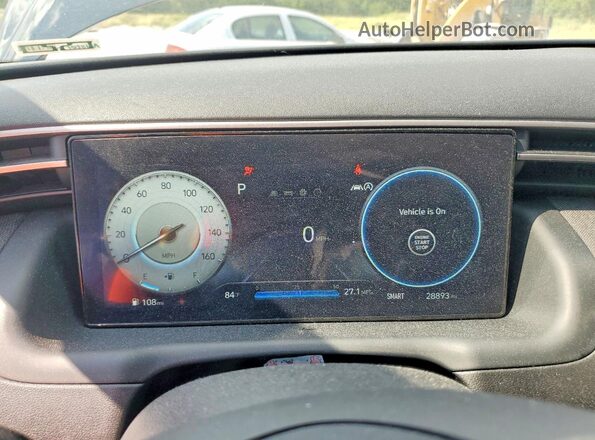 5NMJFCAE9PH255643 2023 HYUNDAI TUCSON Black ხელსაწყოთა პანელის ხედი
