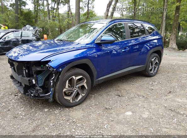 5NMJFCAEXNH095799 2022 HYUNDAI TUCSON Blue Vista tres cuartos delantera izquierda