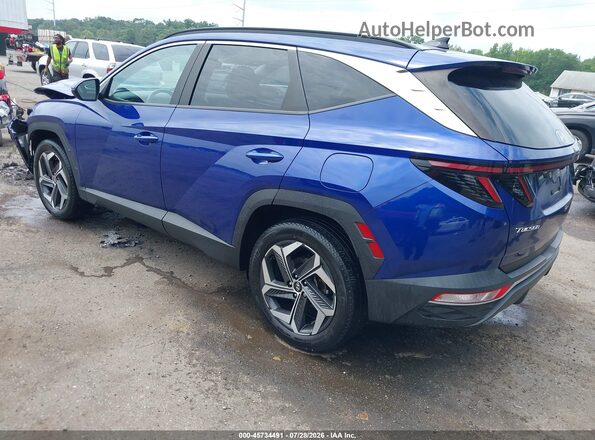 5NMJFCAEXNH105859 2022 HYUNDAI TUCSON Blue უკანა მარცხენა