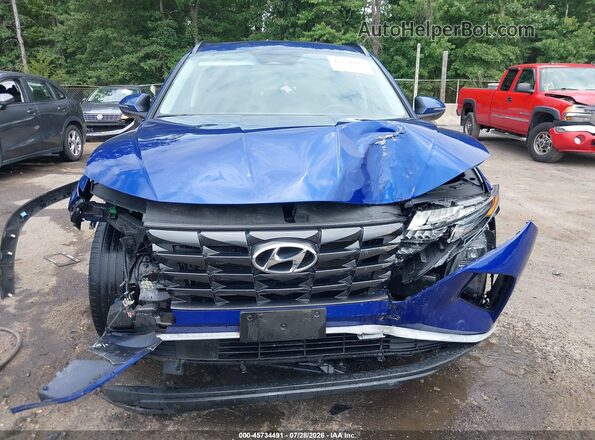 5NMJFCAEXNH105859 2022 HYUNDAI TUCSON Blue უკანა სალონის ხედი