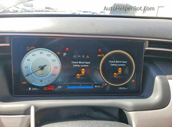 5NMJFCAEXPH246465 2023 HYUNDAI TUCSON Black Instrument cluster view