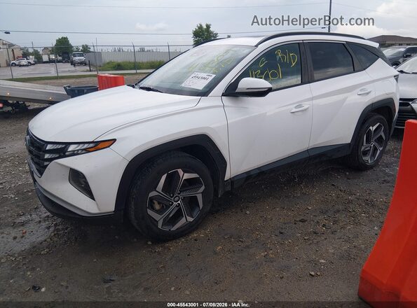 5NMJFCAEXPH274248 2023 HYUNDAI TUCSON White Առջևի ձախ երեք քառորդ տեսարան