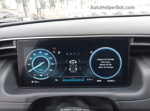 5NMJFCDEXRH296572 2024 HYUNDAI TUCSON White Հետևի նստատեղերի տեսք