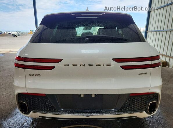 5NMMADTB2SH031806 2025 GENESIS GV70 White უკანა ხედი