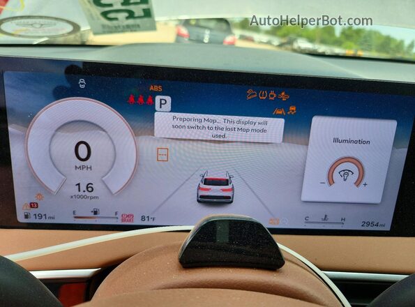5NMMBDTB3TH054879 2026 GENESIS GV70 Silver ხელსაწყოთა პანელის ხედი