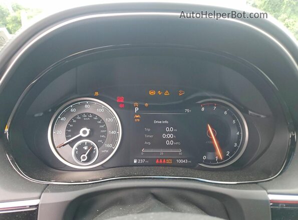 5NMMCDTC8SH030131 2025 GENESIS GV70 White Вид щитка приладів