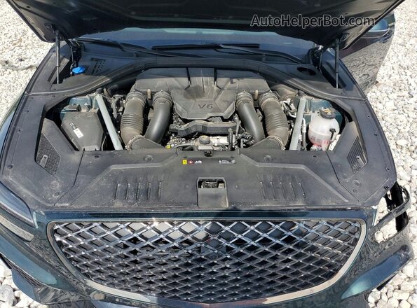 5NMMCDTCXRH007797 2024 GENESIS GV70 Green ძრავის განყოფილების ხედი