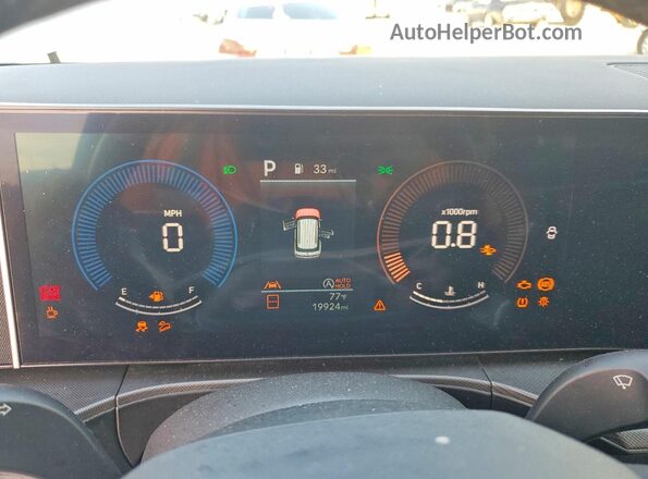 5NMP14GL6RH052541 2024 HYUNDAI SANTA Silver Սարքավորումների վահանակի տեսք