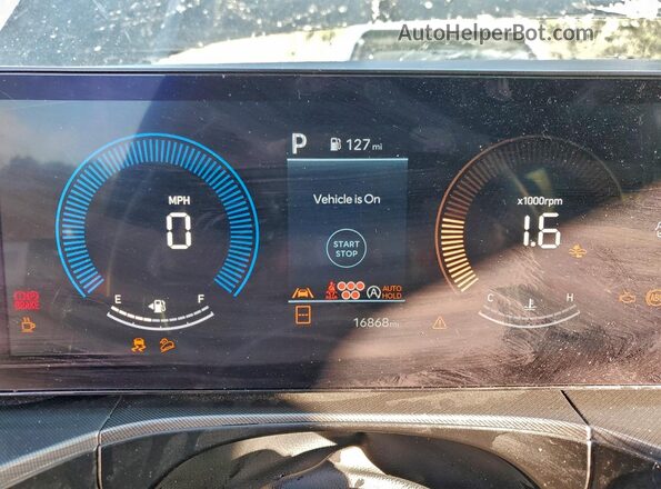 5NMP1DGL7SH116026 2025 HYUNDAI SANTA Black ხელსაწყოთა პანელის ხედი