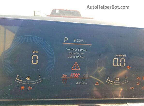 5NMP24G10SH018290 2025 HYUNDAI SANTA White Սարքավորումների վահանակի տեսք