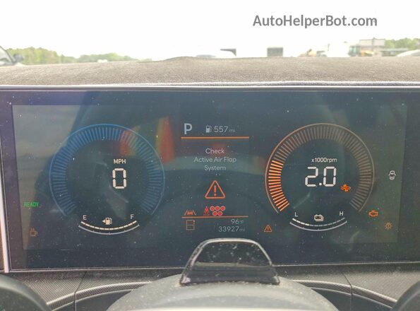 5NMP24G19RH006794 2024 HYUNDAI SANTA Red Widok zestawu wskaźników