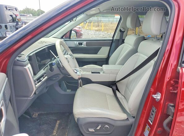 5NMP24G19RH006794 2024 HYUNDAI SANTA Red Widok wnętrza z przodu