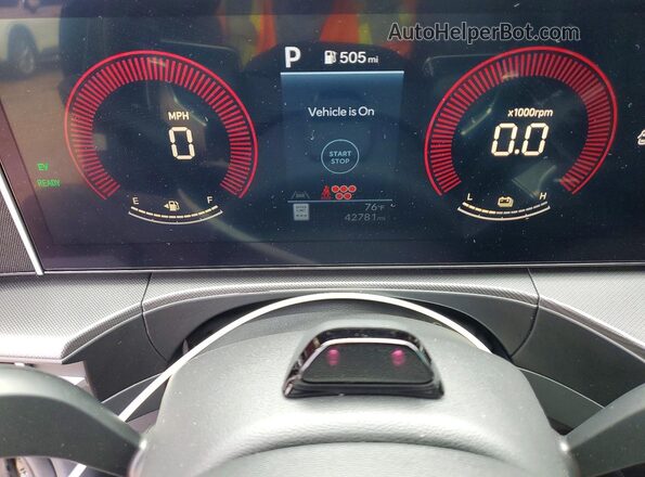 5NMP24G1XRH001362 2024 HYUNDAI SANTA Black Instrument cluster view