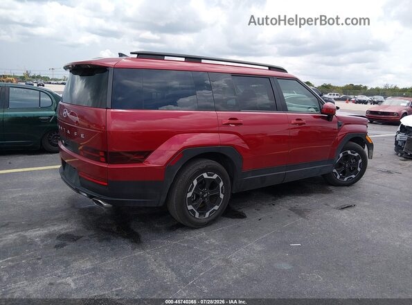 5NMP24GL0SH122375 2025 HYUNDAI SANTA FE Red Trasero derecho