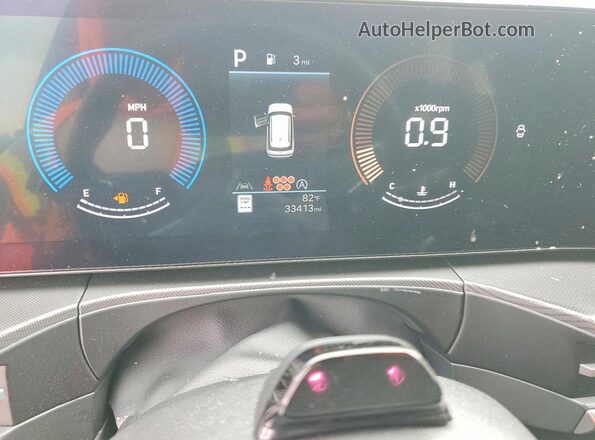 5NMP24GL2RH037712 2024 HYUNDAI SANTA Gray Vista del cuadro de instrumentos