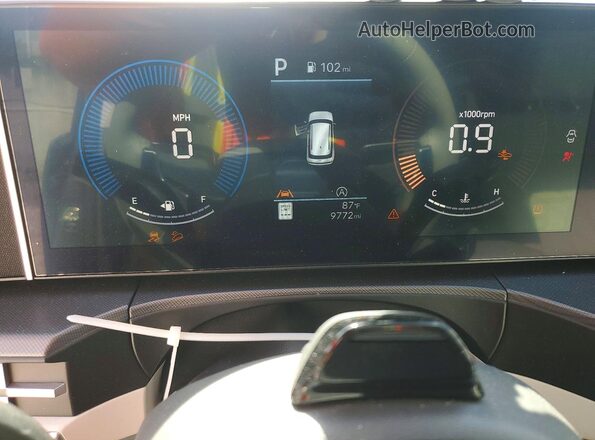 5NMP24GLXSH145856 2025 HYUNDAI SANTA Gray Instrument cluster view