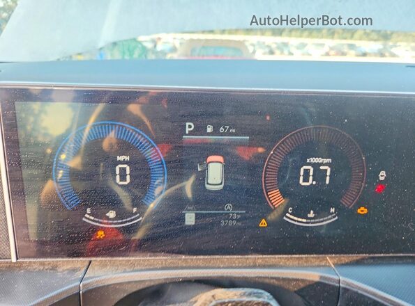 5NMP24GLXTH189020 2026 HYUNDAI SANTA Silver Вид щитка приладів