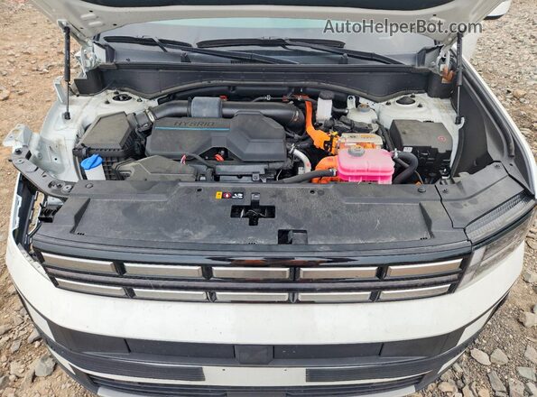 5NMP2DG13RH001235 2024 HYUNDAI SANTA White Vista del compartimento del motor