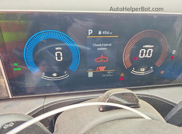5NMP2DG13RH007858 2024 HYUNDAI SANTA Silver ხელსაწყოთა პანელის ხედი