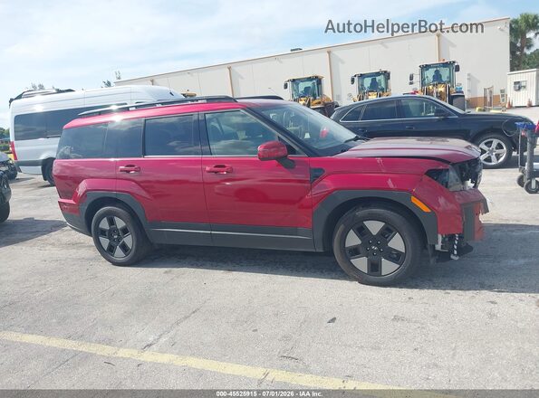 5NMP2DG18RH003854 2024 HYUNDAI SANTA FE HYBRID Red Vista interior trasera