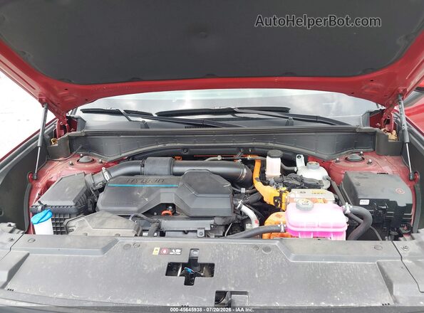 5NMP2DG19SH049098 2025 HYUNDAI SANTA FE HYBRID Red Հետևի տեսք