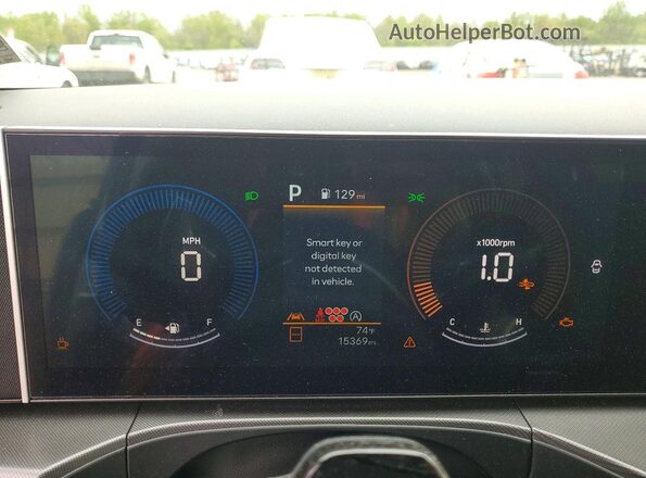 5NMP2DGL0RH024795 2024 HYUNDAI SANTA Silver Instrument cluster view