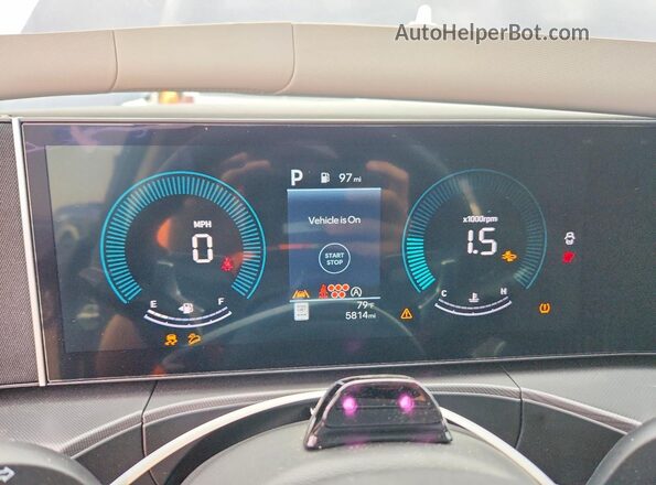 5NMP2DGLXTH176221 2026 HYUNDAI SANTA Blue Instrument cluster view