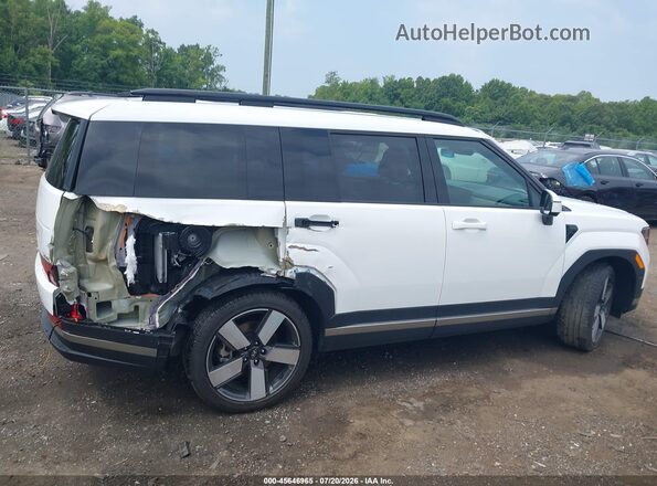 5NMP34G12SH071182 2025 HYUNDAI SANTA FE HYBRID White Vista interior trasera