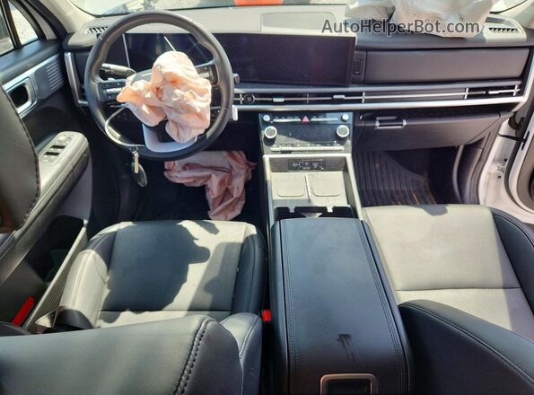5NMP3DGL2SH084032 2025 HYUNDAI SANTA White წინა პანელის ხედი