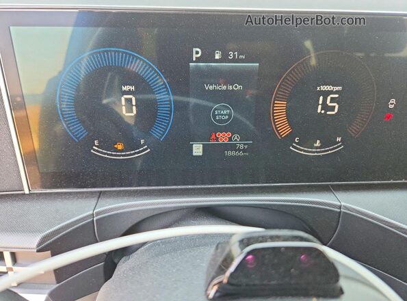 5NMP3DGL6SH117176 2025 HYUNDAI SANTA Black Vista del cuadro de instrumentos