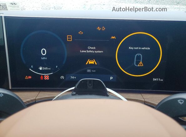5NMP44GL1TH154778 2026 HYUNDAI SANTA Gray Սարքավորումների վահանակի տեսք