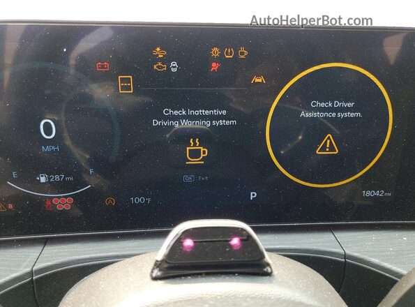 5NMP4DGL4SH072039 2025 HYUNDAI SANTA Gray ხელსაწყოთა პანელის ხედი
