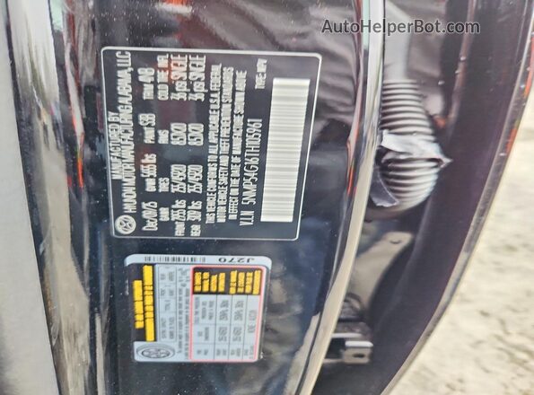 5NMP54G16TH105961 2026 HYUNDAI SANTA Black VIN sticker view