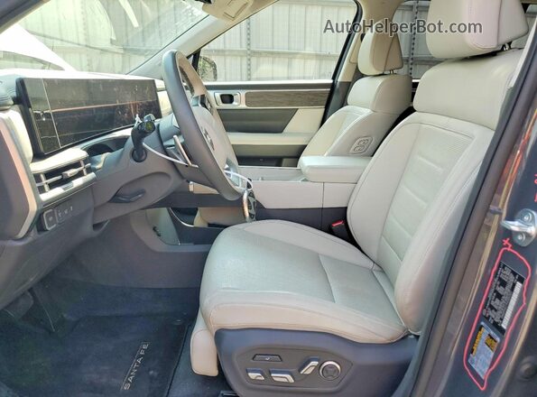 5NMP54G19SH042031 2025 HYUNDAI SANTA Gray Вид салону спереду