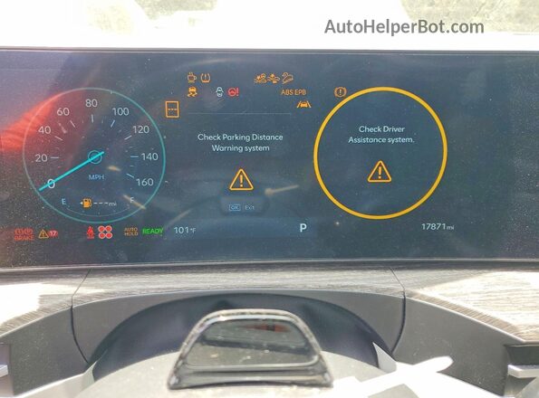 5NMP54G19SH042031 2025 HYUNDAI SANTA Gray Вид щитка приладів