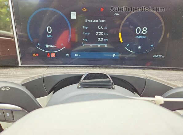 5NMP54GL0RH040812 2024 HYUNDAI SANTA Brown Instrument cluster view