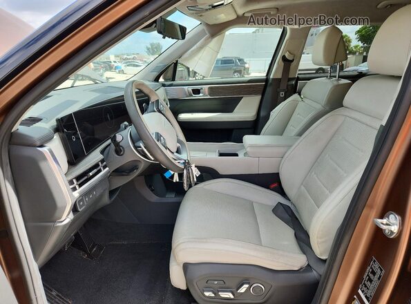 5NMP54GL0RH040812 2024 HYUNDAI SANTA Brown Front interior view
