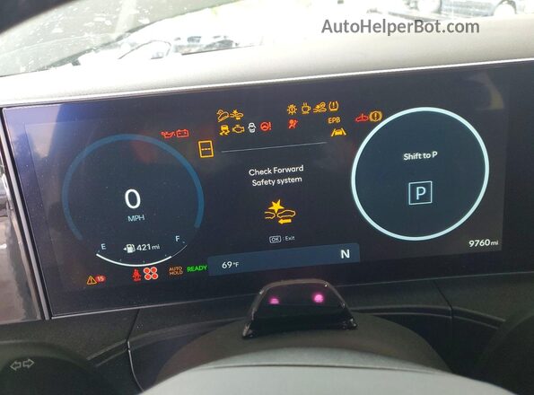 5NMP5DG12SH066896 2025 HYUNDAI SANTA White Սարքավորումների վահանակի տեսք