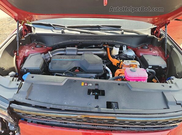 5NMP5DG16SH067873 2025 HYUNDAI SANTA Red უკანა სალონის ხედი