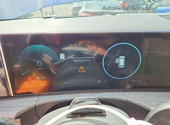 5NMP5DG18SH039444 2025 HYUNDAI SANTA Blue Instrument cluster view