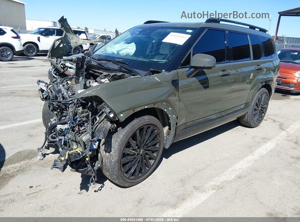 5NMP5DGL2SH096806 2025 HYUNDAI SANTA FE Green წინა მარცხენა ხედი სამი მეოთხედიდან